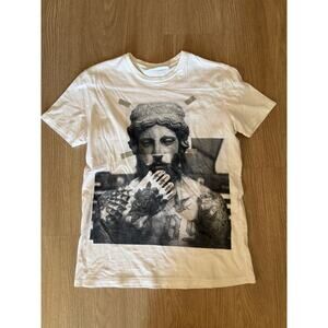 Neil Barrett Tattooed Statue White S/S Tee